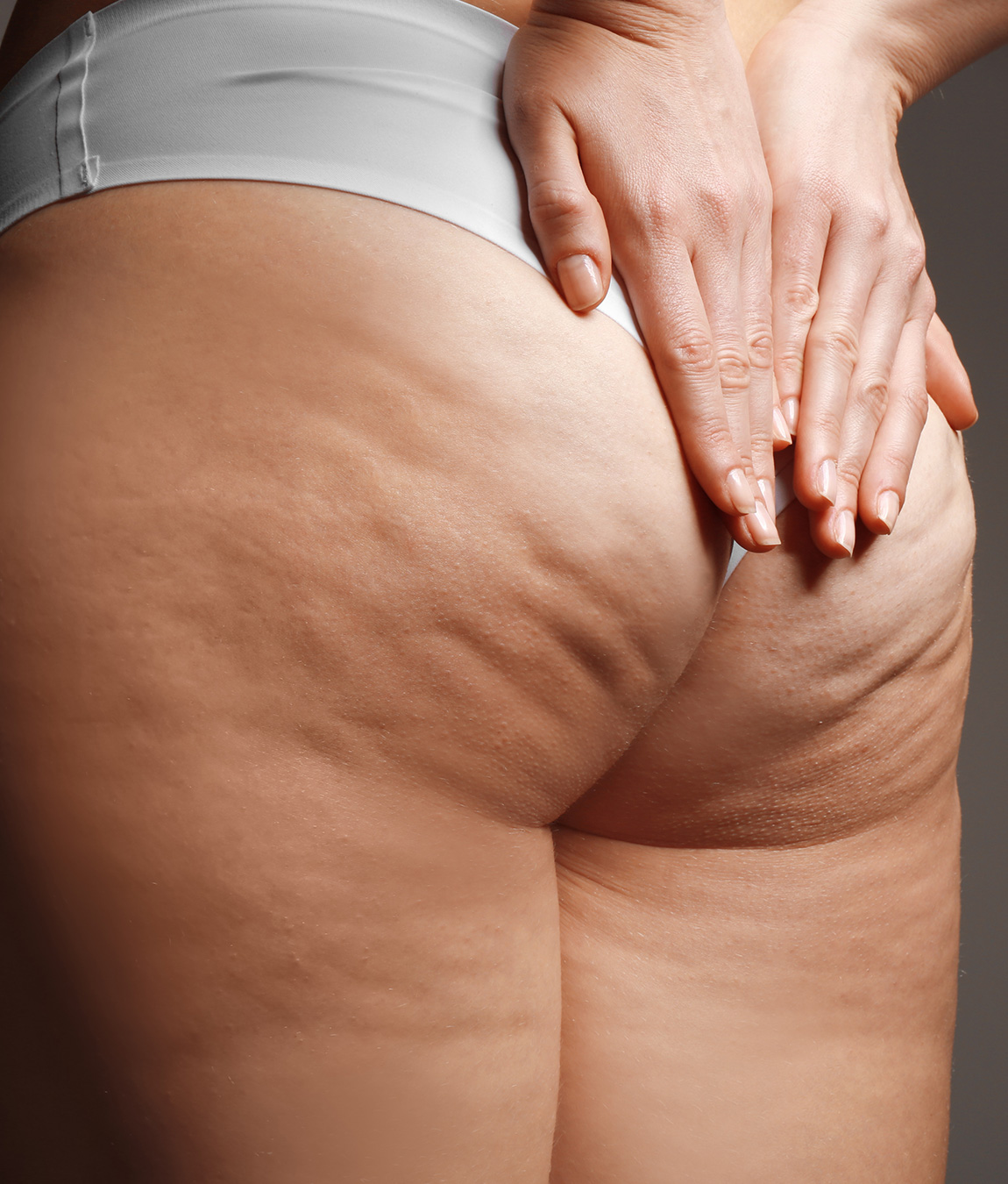 Close-up on a woman's buttocks