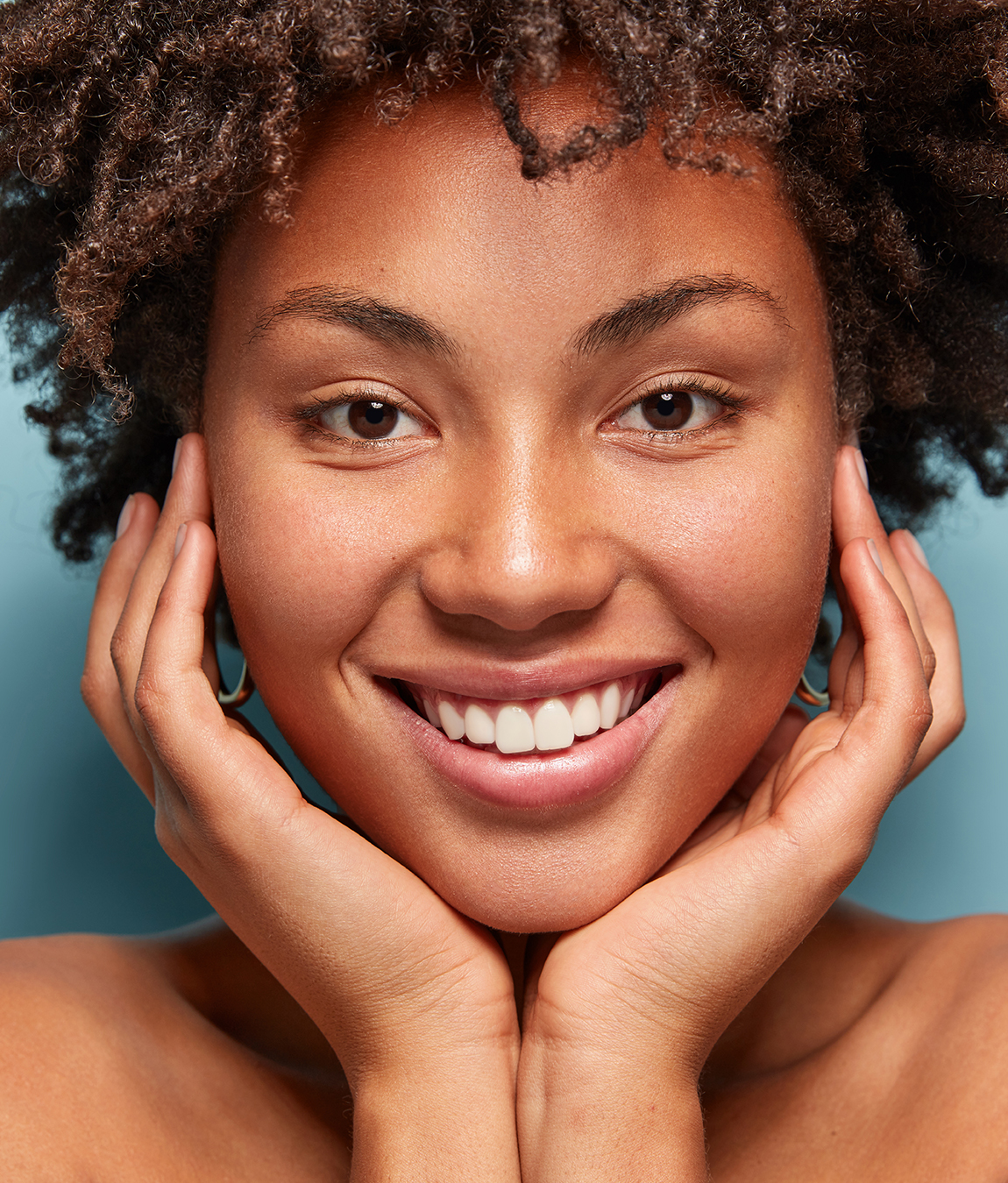Woman with great skin