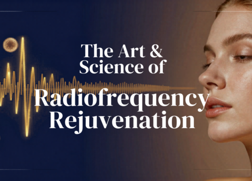 Woman's face overlayed with Art & Science of Radiofrequency